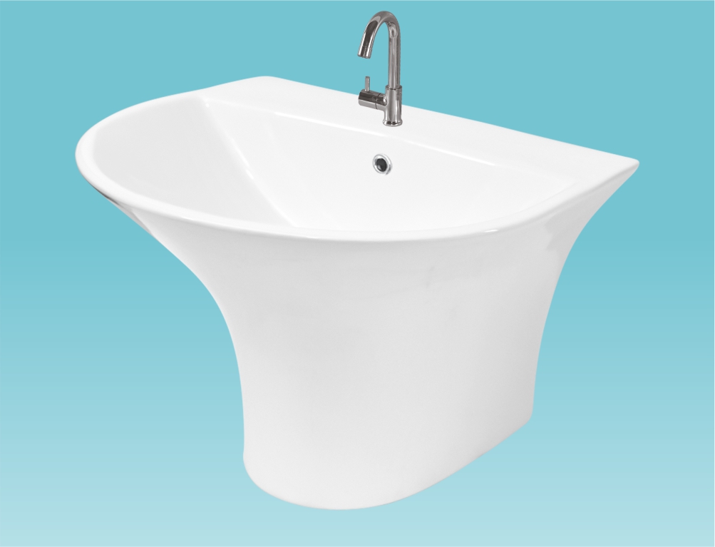ONE PIECE WALL HUNG BASIN